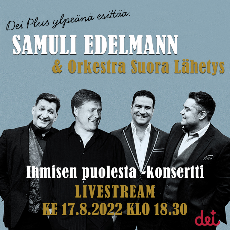 Samuli Edelmannin konsertti suorana Dei Plussassa